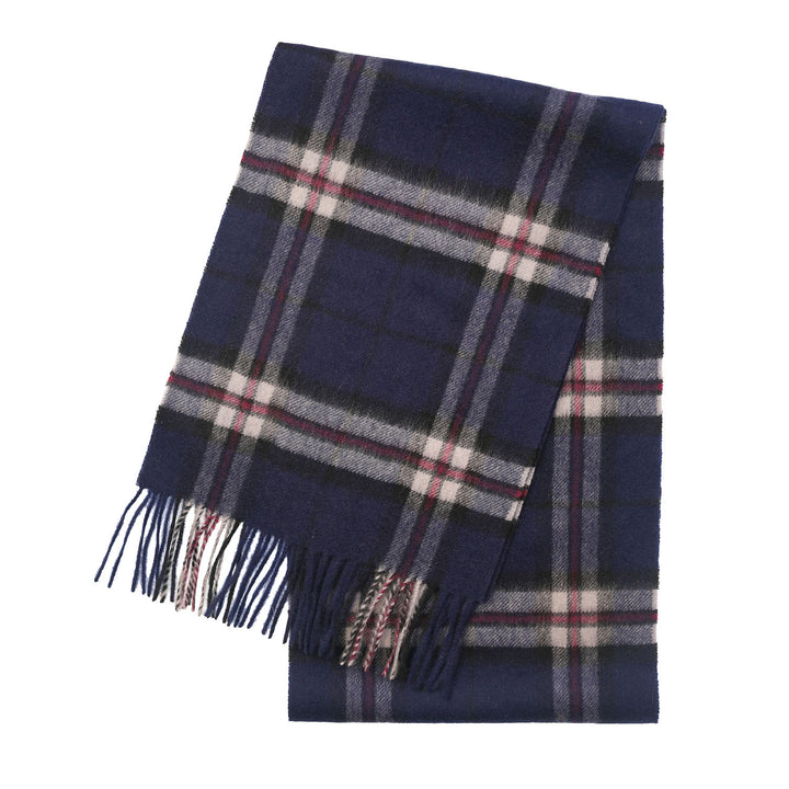 Edinburgh Cashmere Premium Lightweight Scarf - Ultra-Soft Luxury Wrap - THOMSON NAVY