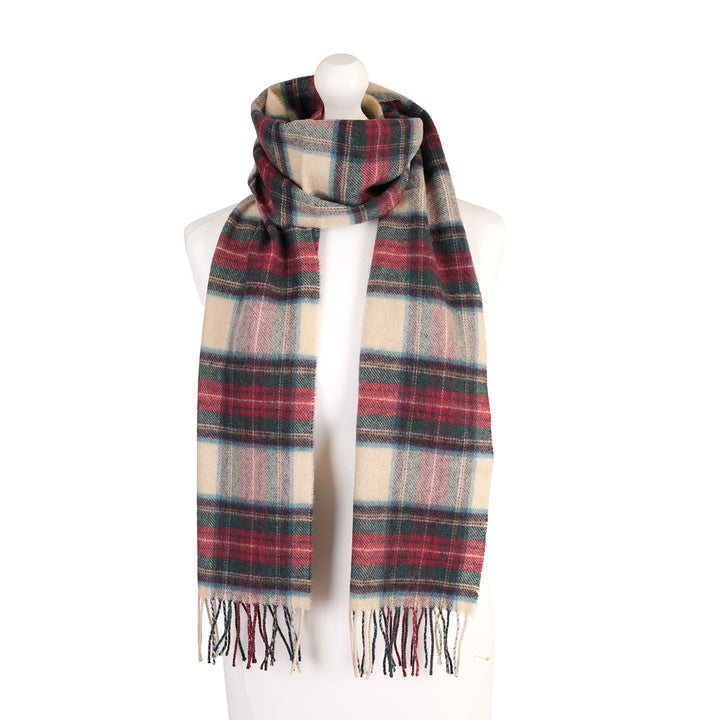 100% Lambswool Scarf – Traditional Tartan & Check Designs - Made in Scotland - Hessian Dress Stewart