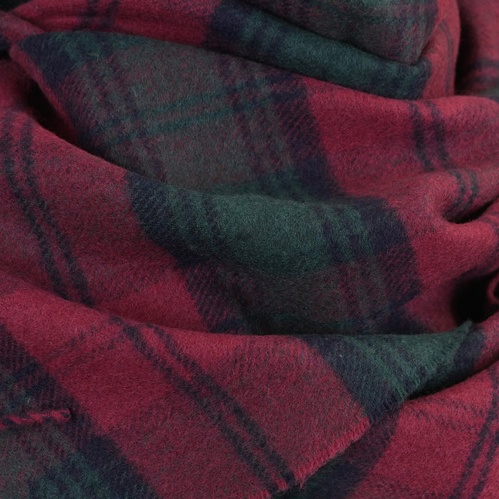 100% Lambswool Scarf – Traditional Tartan & Check Designs - Made in Scotland - Lindsay