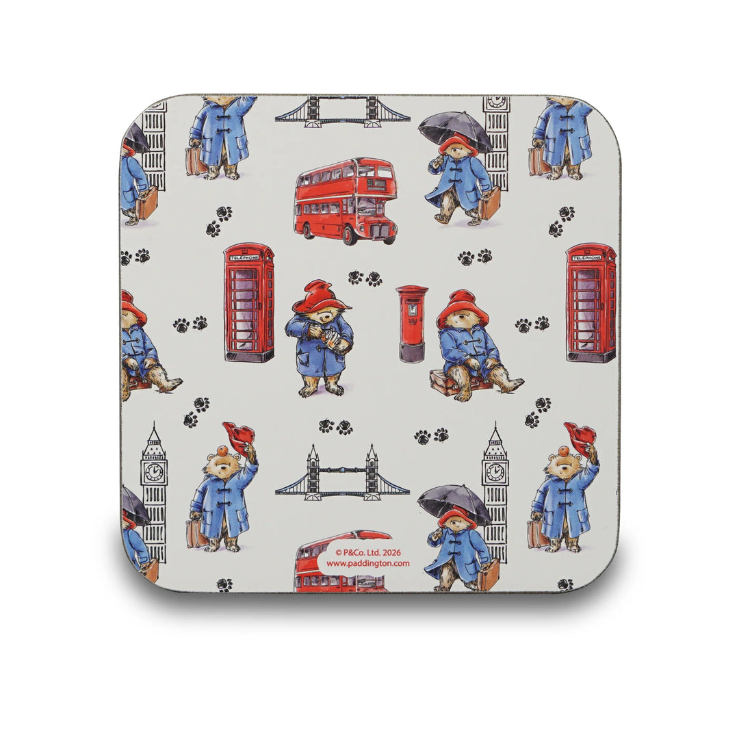 Paddington Bear London Landmarks Cork-Backed Coaster
