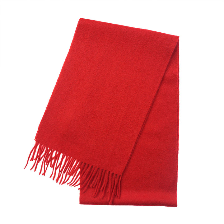 Edinburgh Cashmere Premium Lightweight Scarf - Ultra-Soft Luxury Wrap - RED ROUGE