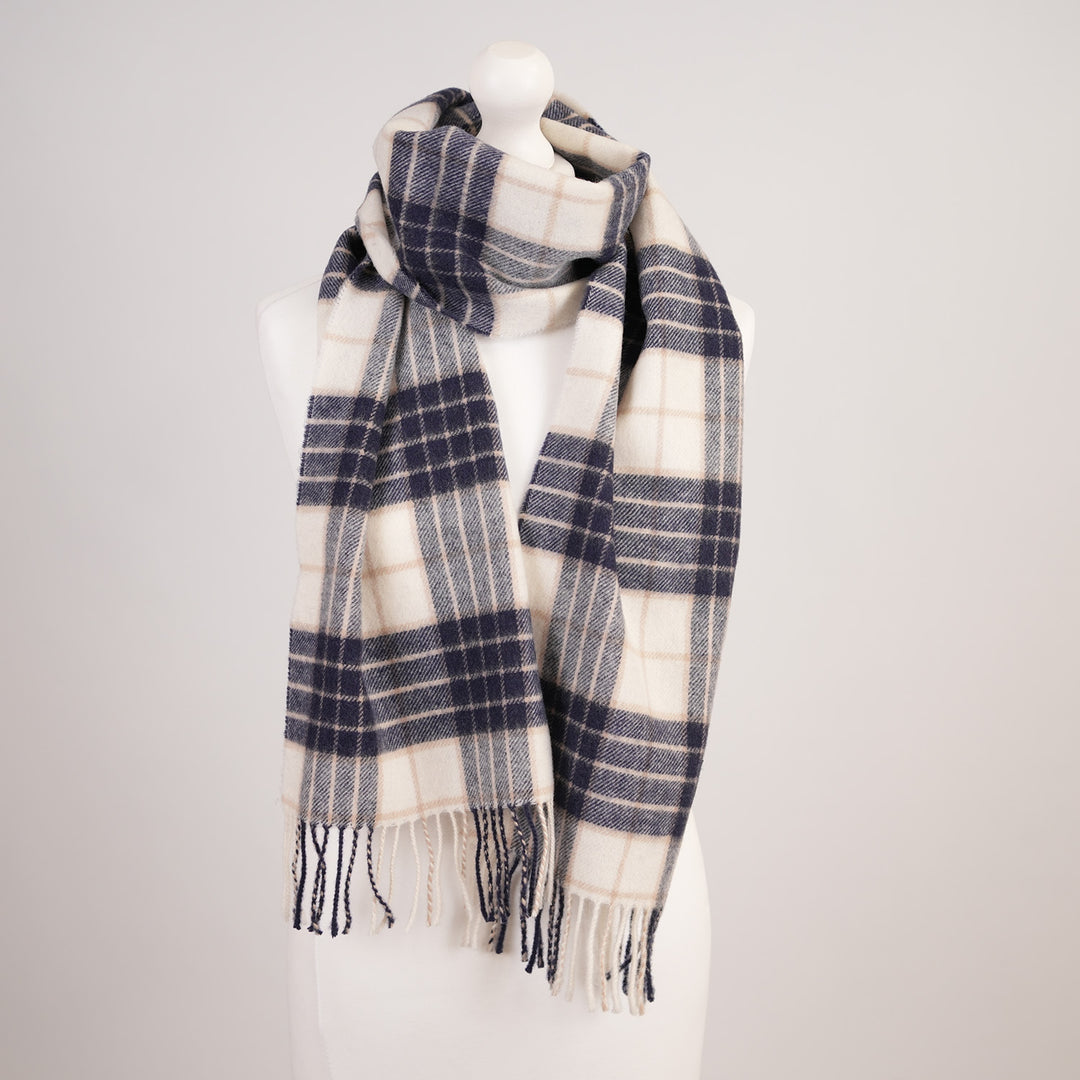 100% Lambswool Scarf – Traditional Tartan & Check Designs - Made in Scotland - Knockmore