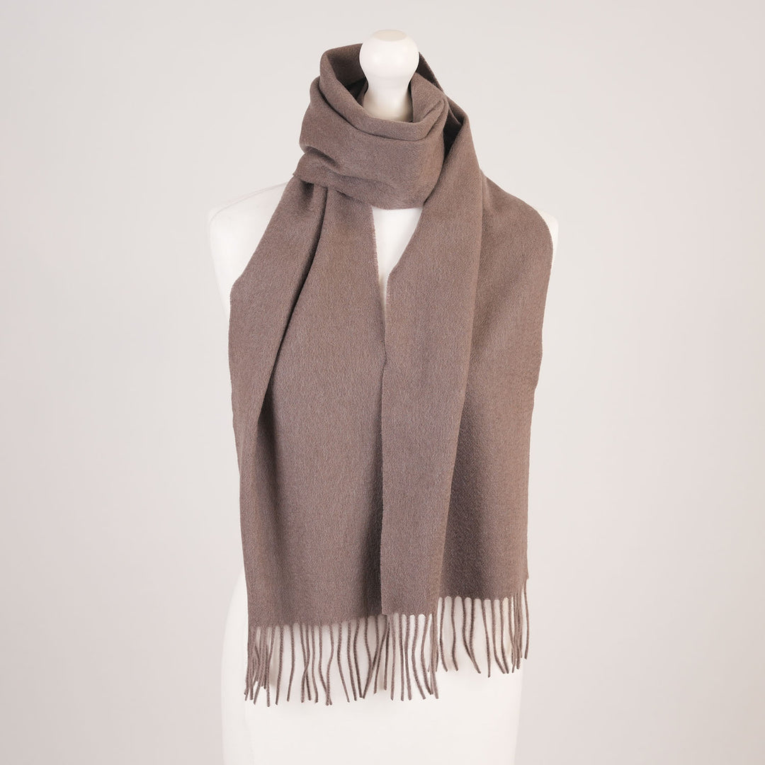 Edinburgh Cashmere Premium Lightweight Scarf - Ultra-Soft Luxury Wrap - TAUPE