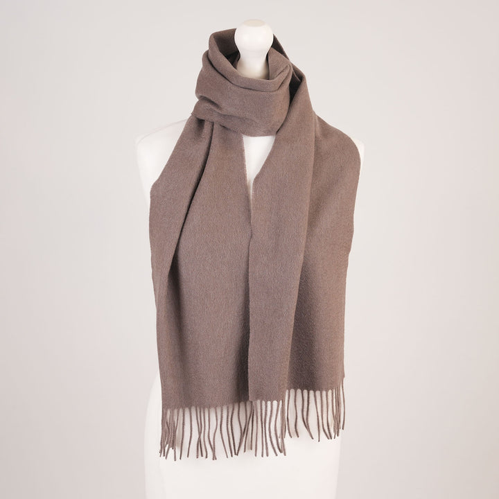 Edinburgh Cashmere Premium Lightweight Scarf - Ultra-Soft Luxury Wrap - TAUPE
