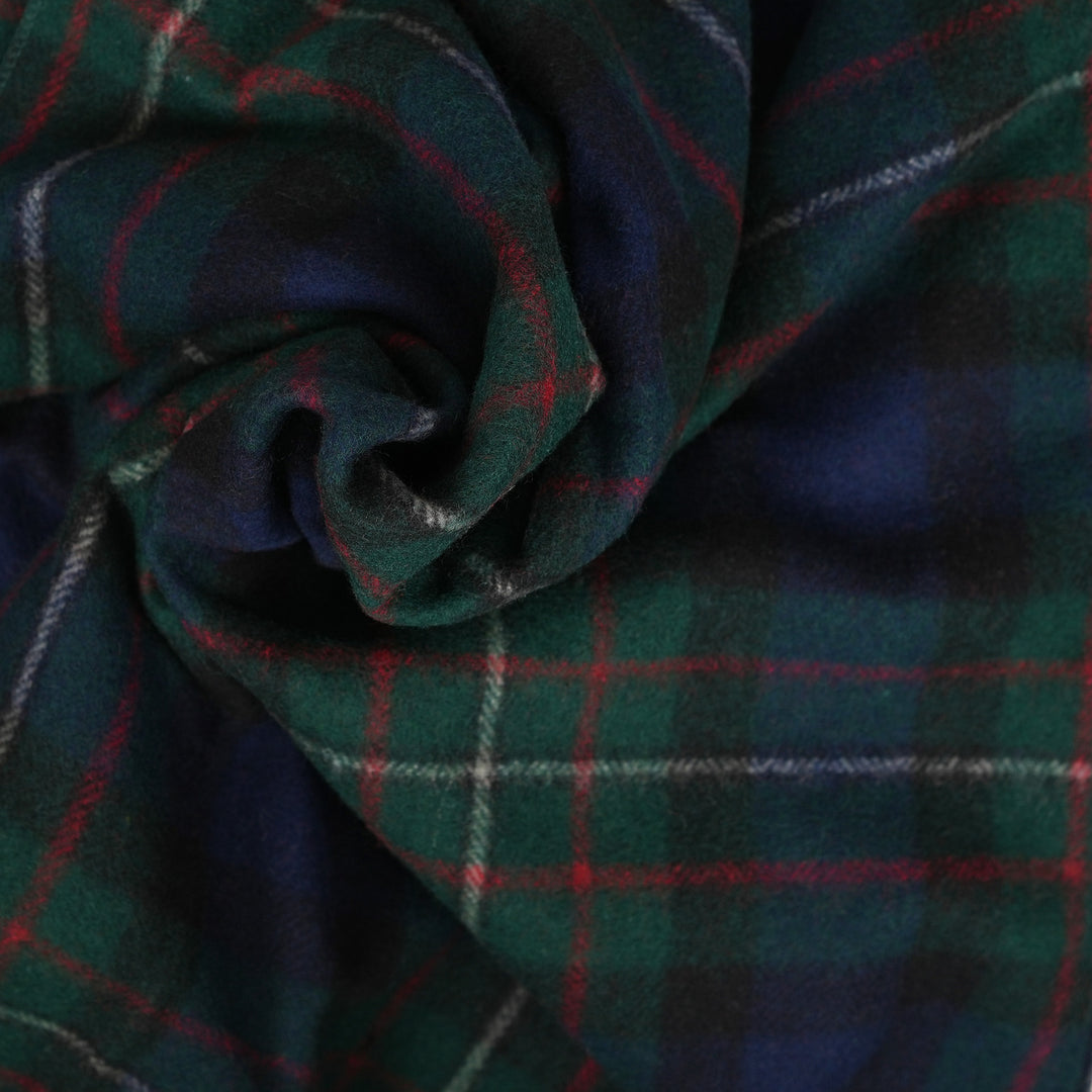 Scottish Tartan Wool-Blend Blanket Throw – Highland Comfort - FERGUSSON