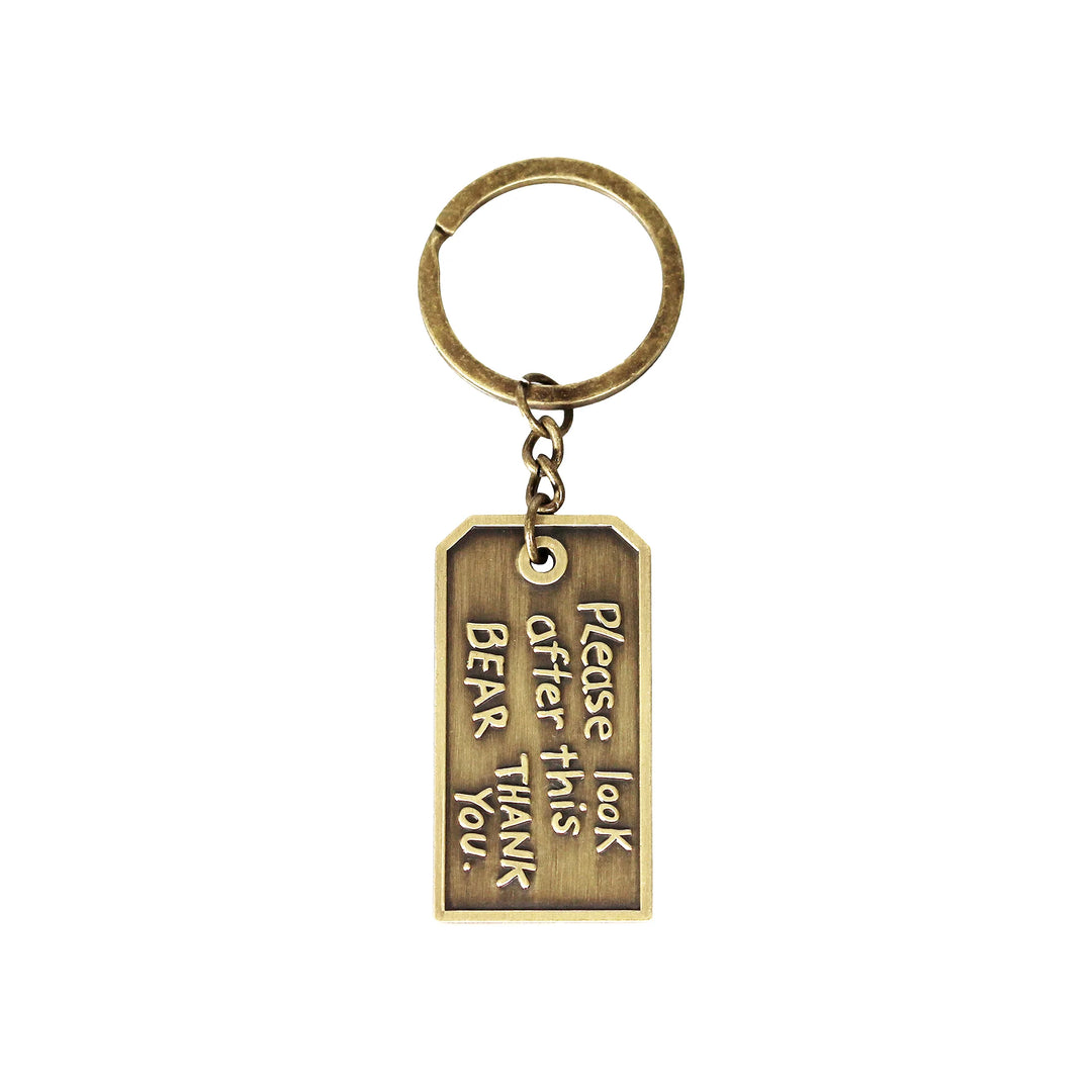 Paddington Bear Gold Luggage Tag Keyring – Boxed