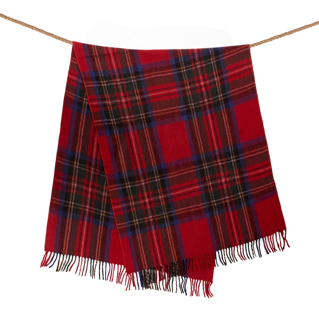 Highland Comfort – Recycled Wool Scottish Tartan Knee Blanket - STEWART ROYAL