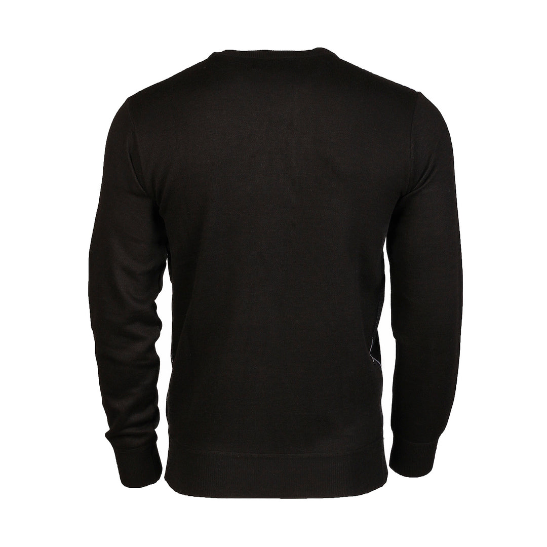 Men's Argyle Ballantrae Jumper Crew Nec  Black