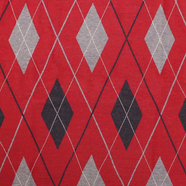 Men's Argyle Ballantrae Jumper Crew Nec  Red