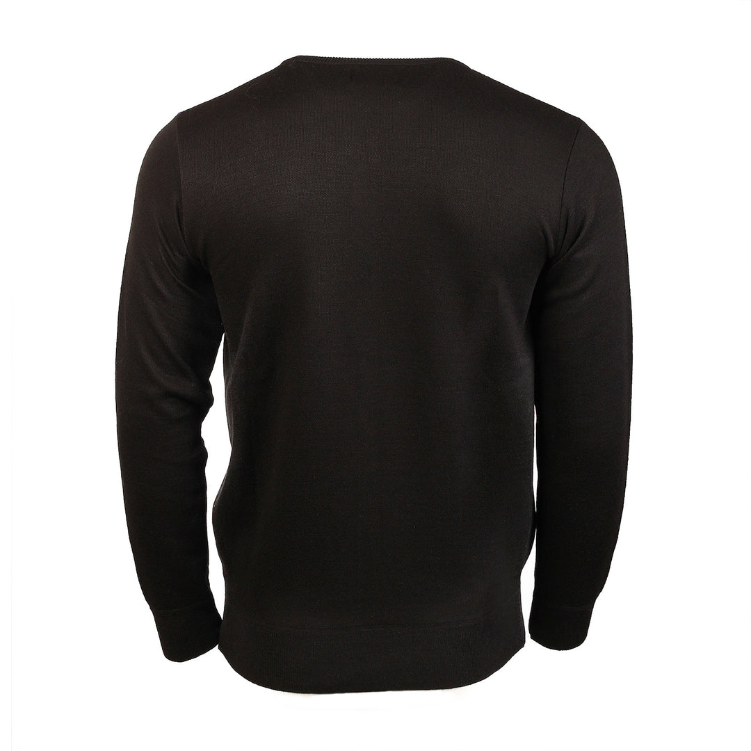 Men's Argyle Ballantrae Jumper Crew Nec  Black