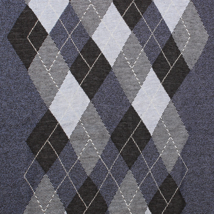 Men's Argyle Ballantrae Jumper Crew Nec  Navy Melange