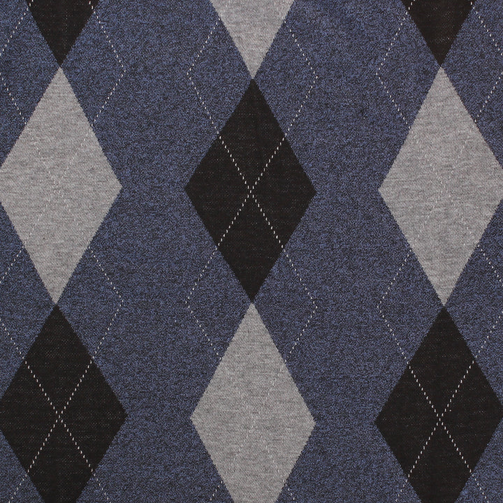 Men's Argyle Ballantrae Jumper Crew Nec  Blue Melange