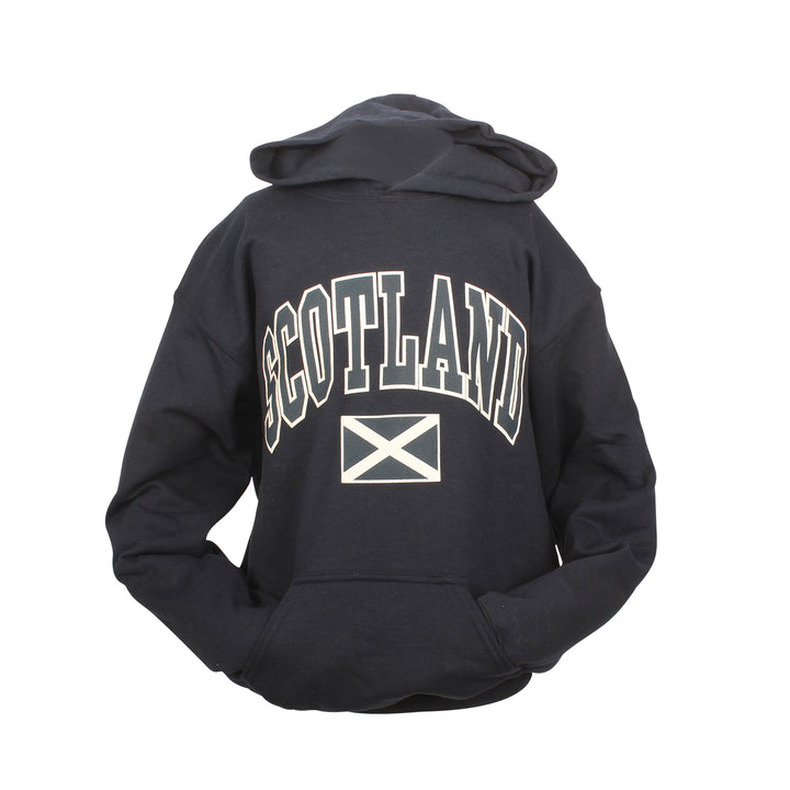 Kids Scotland Harvard Print Hooded Top Navy