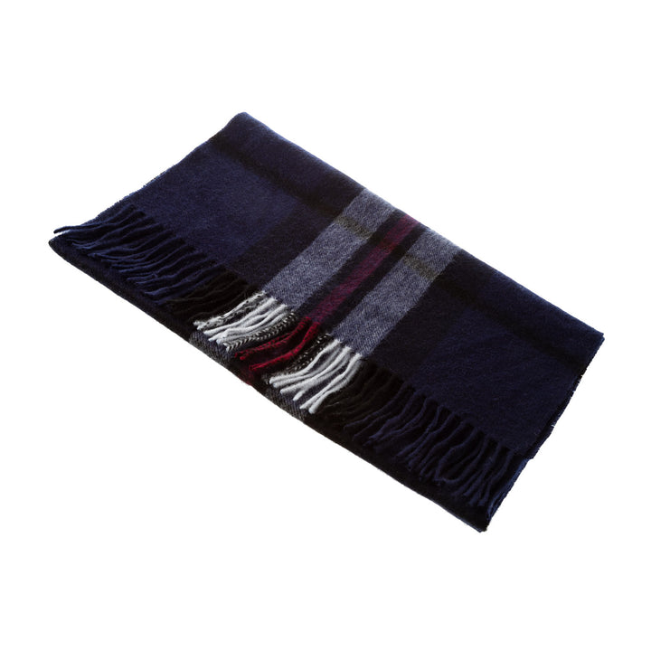 Edinburgh 100% Cashmere Wide Scarf  Thomson Navy