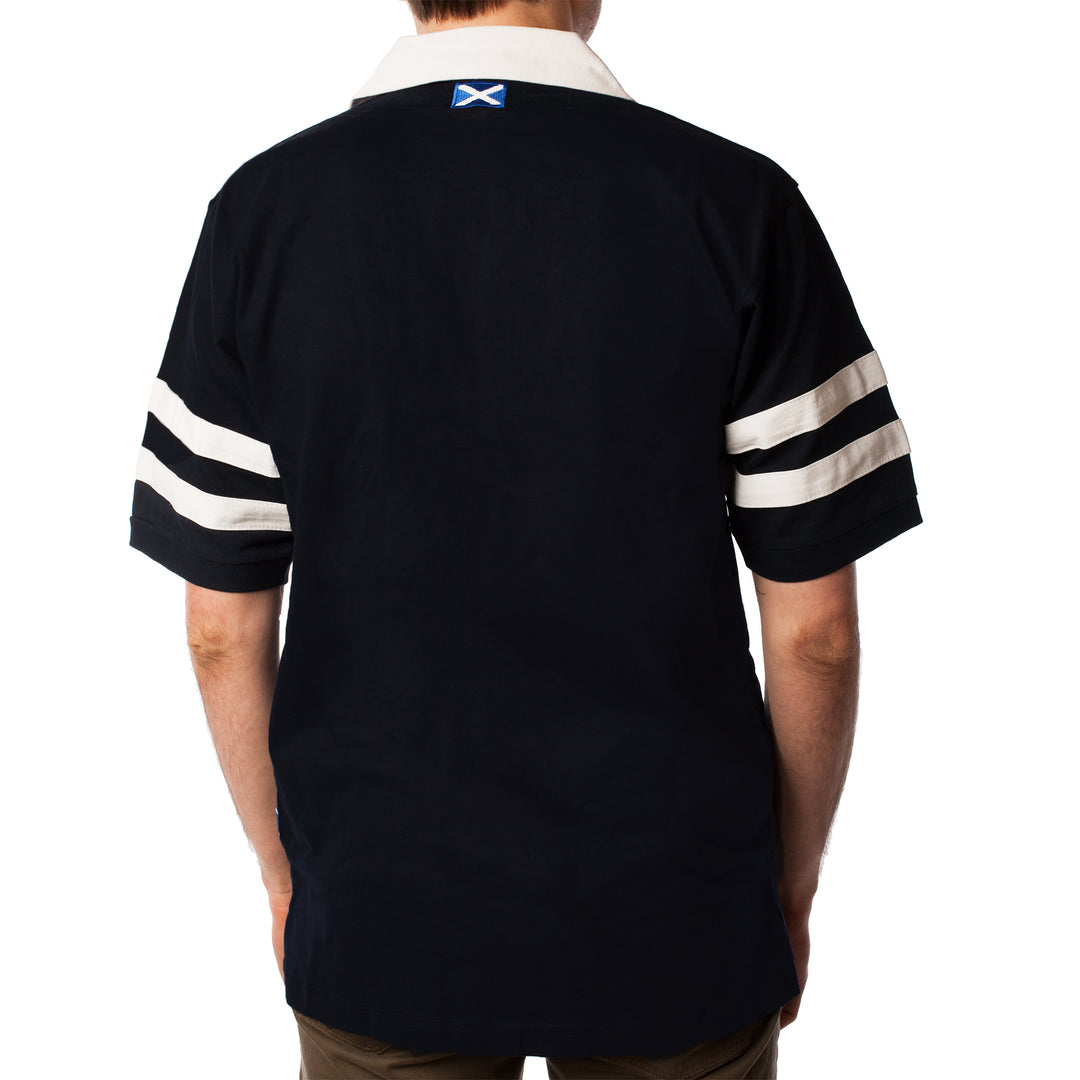 Gents S/S 2 Stripe Rugby Shirt