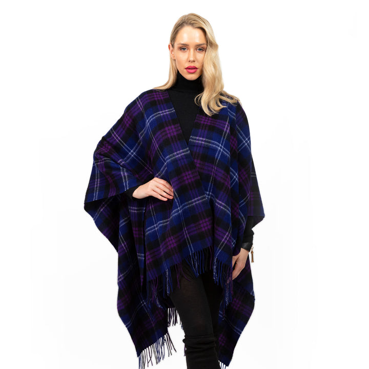Edinburgh Lambswool Long Tartan Cape  Heritage Of Scotland