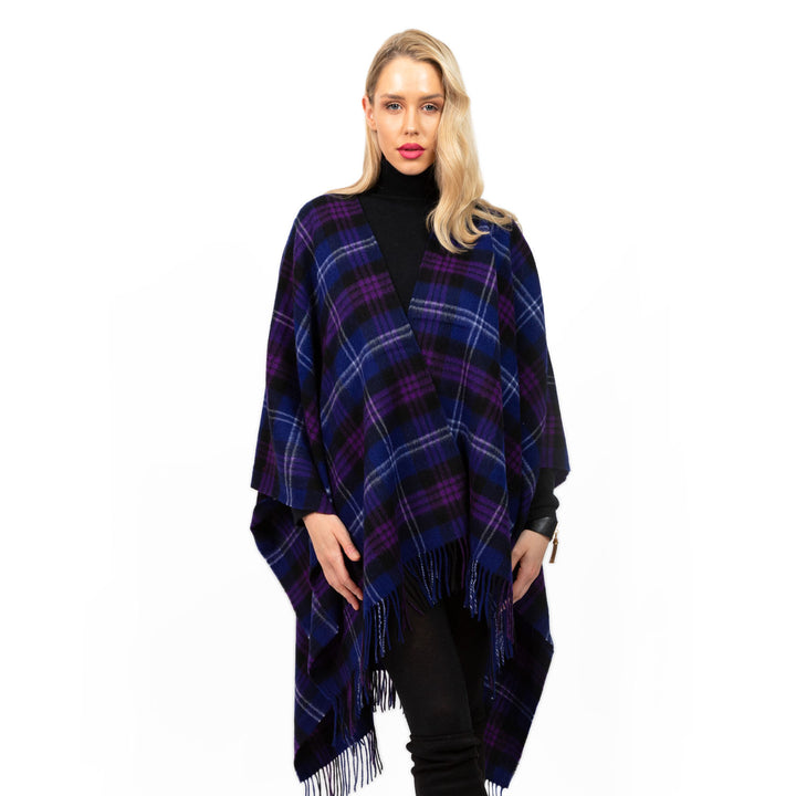 Edinburgh Lambswool Long Tartan Cape  Heritage Of Scotland