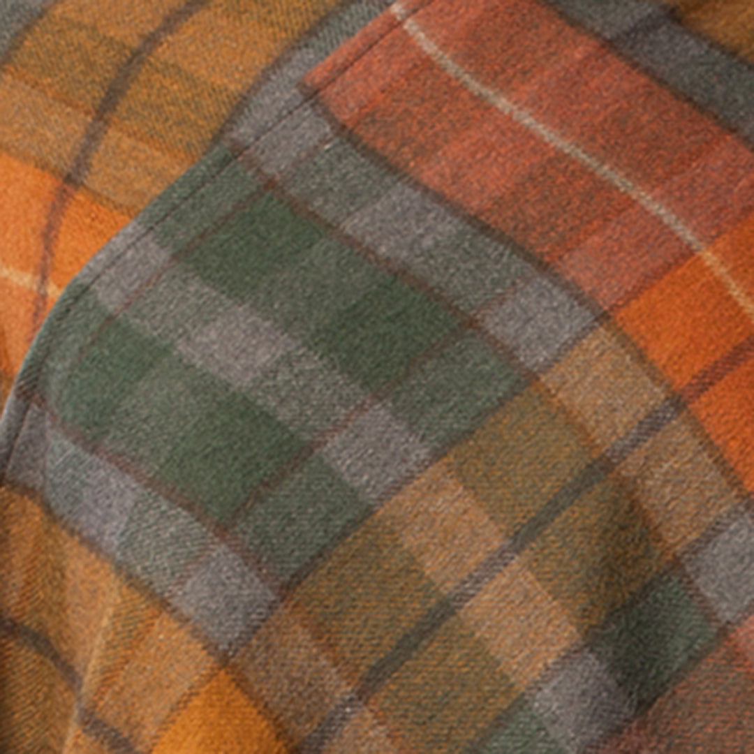 Edinburgh Lambswool Long Tartan Cape  Buchanan Antique