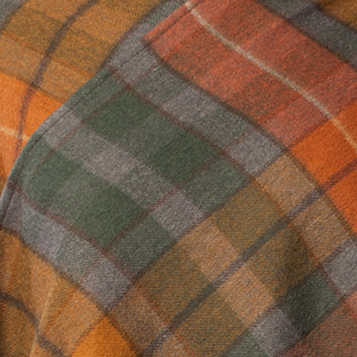 Edinburgh Lambswool Long Tartan Cape  Buchanan Antique