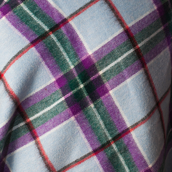 Edinburgh Lambswool Long Tartan Cape  World Peace Tartan