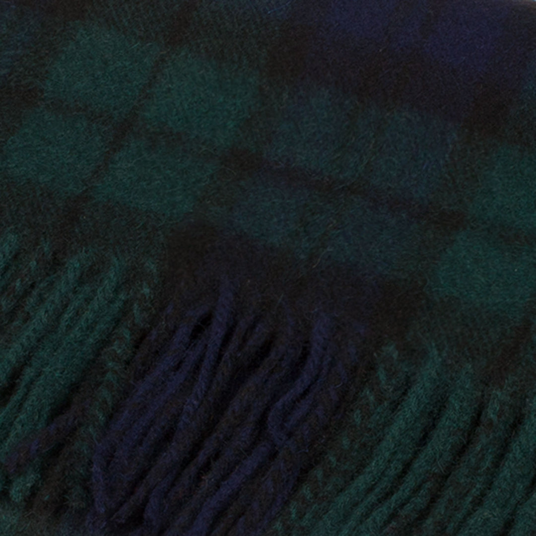 Lambswool Scottish Tartan Clan Scarf  Black Watch