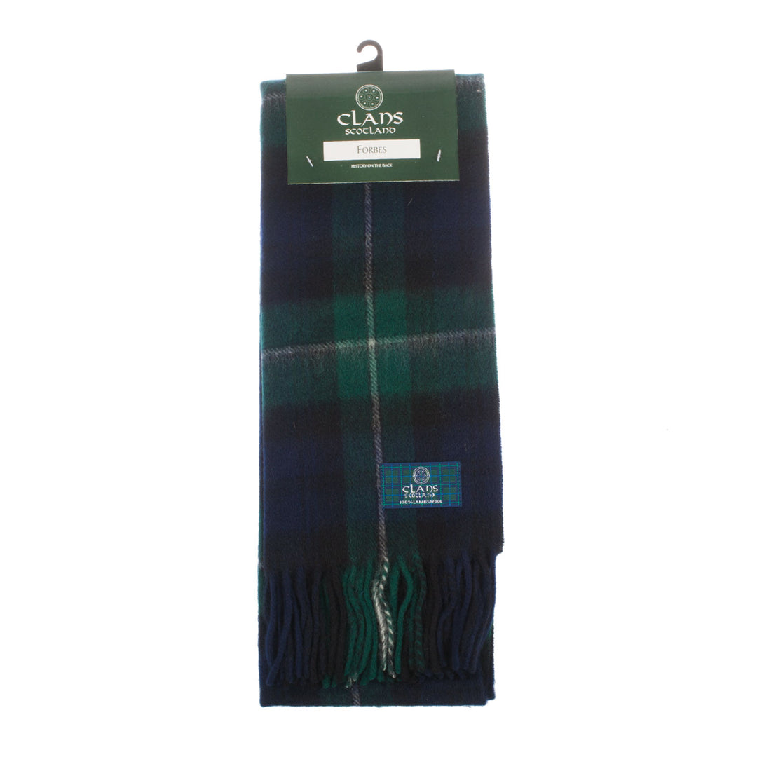 Lambswool Scottish Tartan Clan Scarf  Forbes