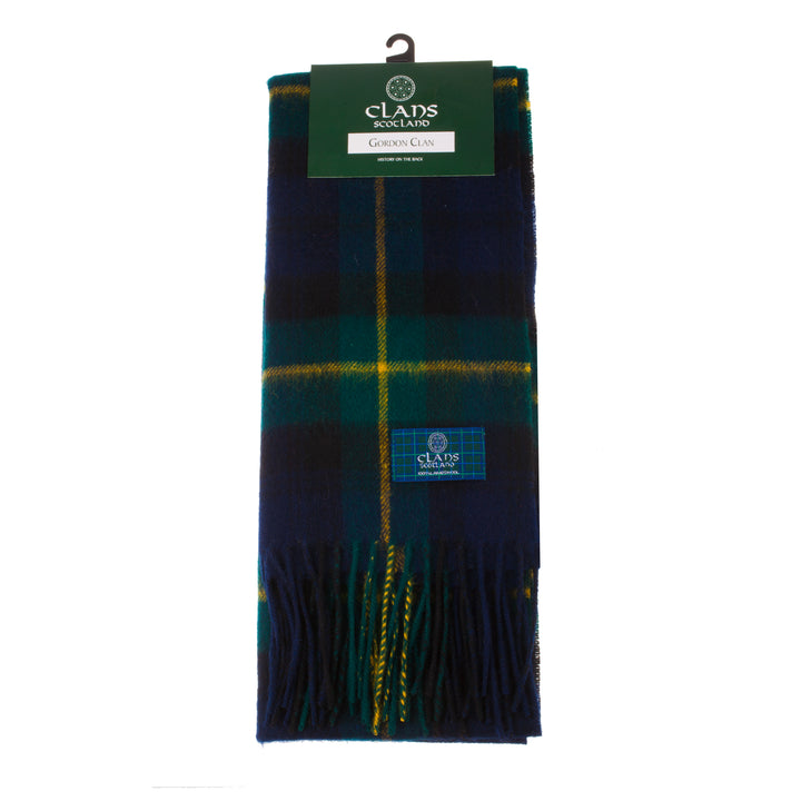 Lambswool Scottish Tartan Clan Scarf  Gordon Clan