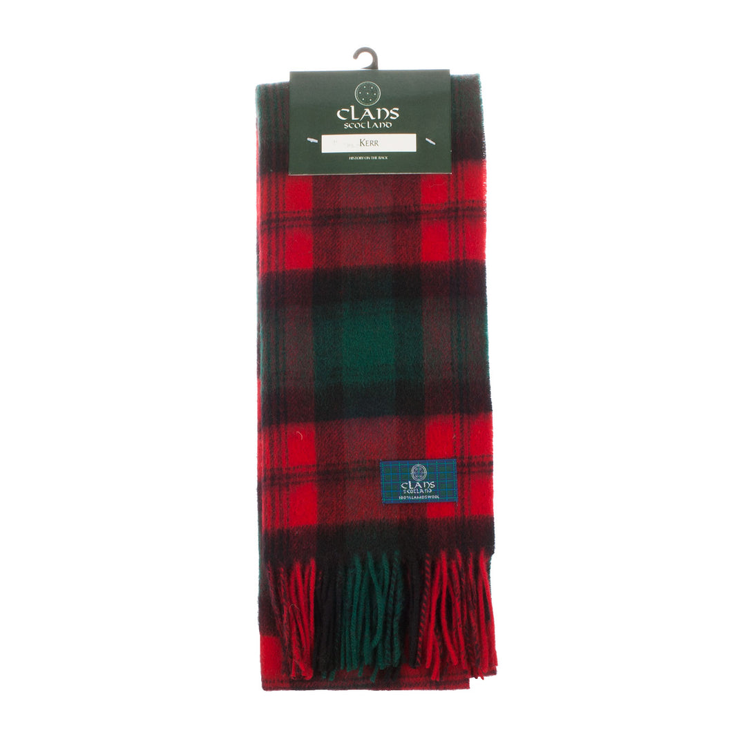 Lambswool Scottish Tartan Clan Scarf  Kerr