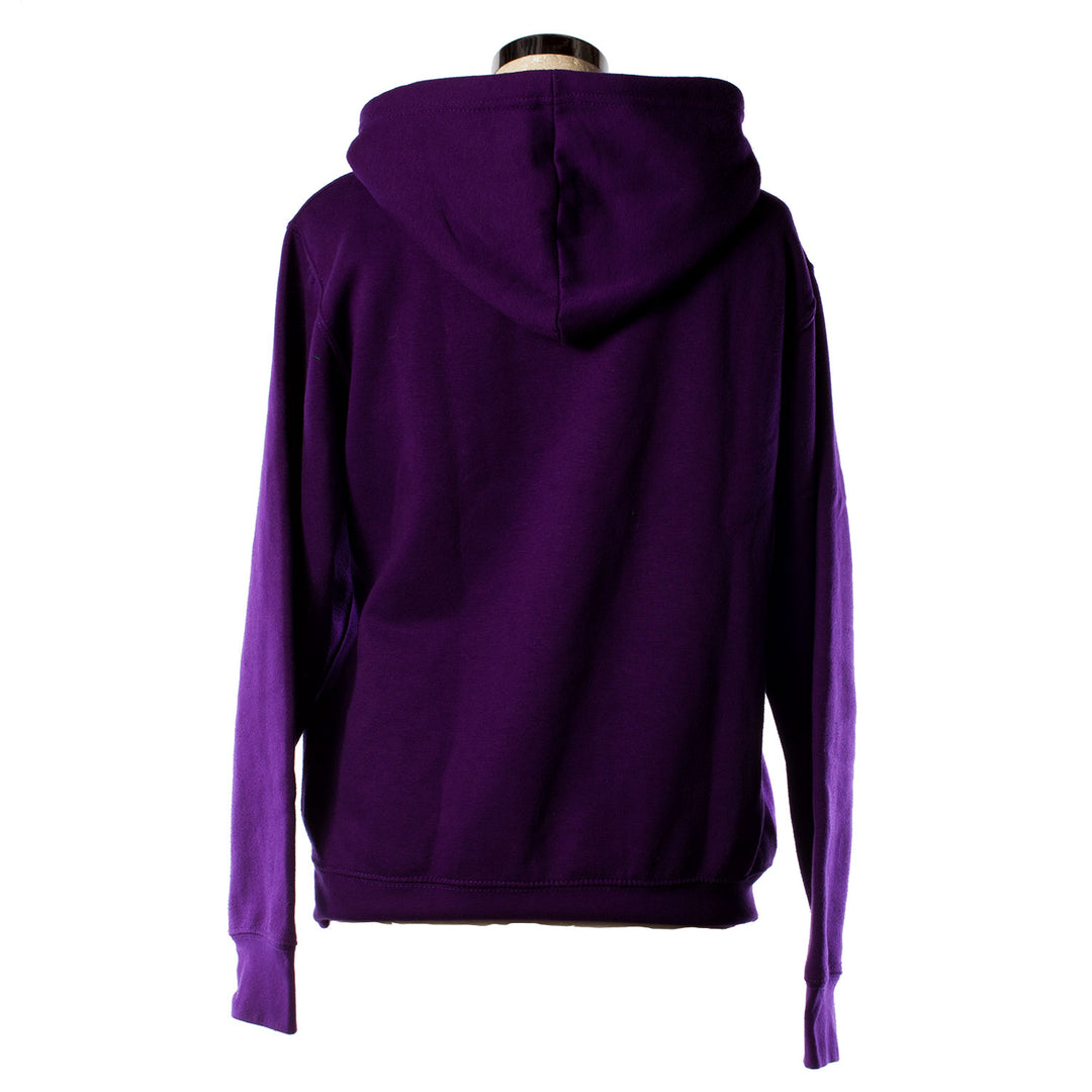 Scotland Harvard Print Hooded Top Purple