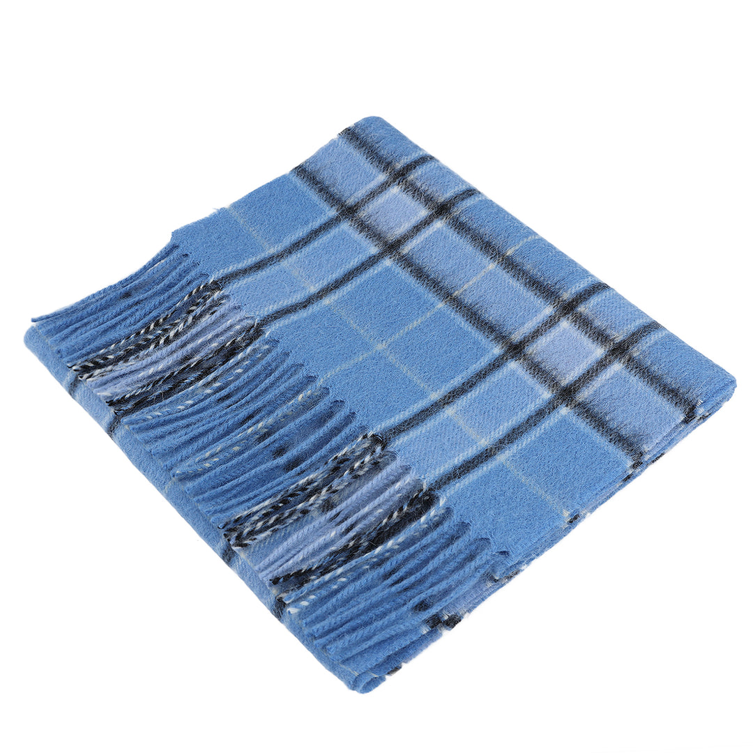 Edinburgh 100% Lambswool Scarf  Baby Blue