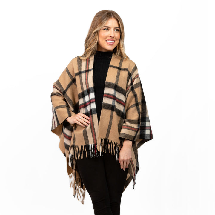 Edinburgh Lambswool Mini Cape  Thomson Camel