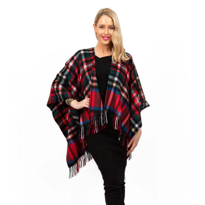 Edinburgh Cashmere Mini Cape  Exploded Stewart Royal
