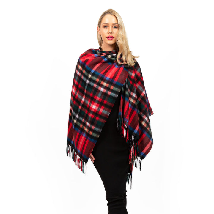 Edinburgh Cashmere Mini Cape  Exploded Stewart Royal