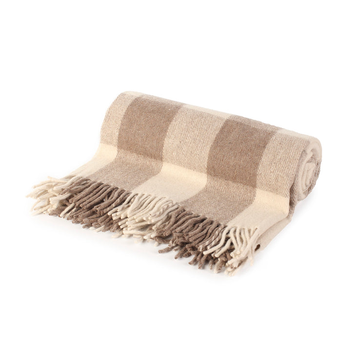 Highland Wool Blend Tartan Blanket / Throw Extra Warm Jacob