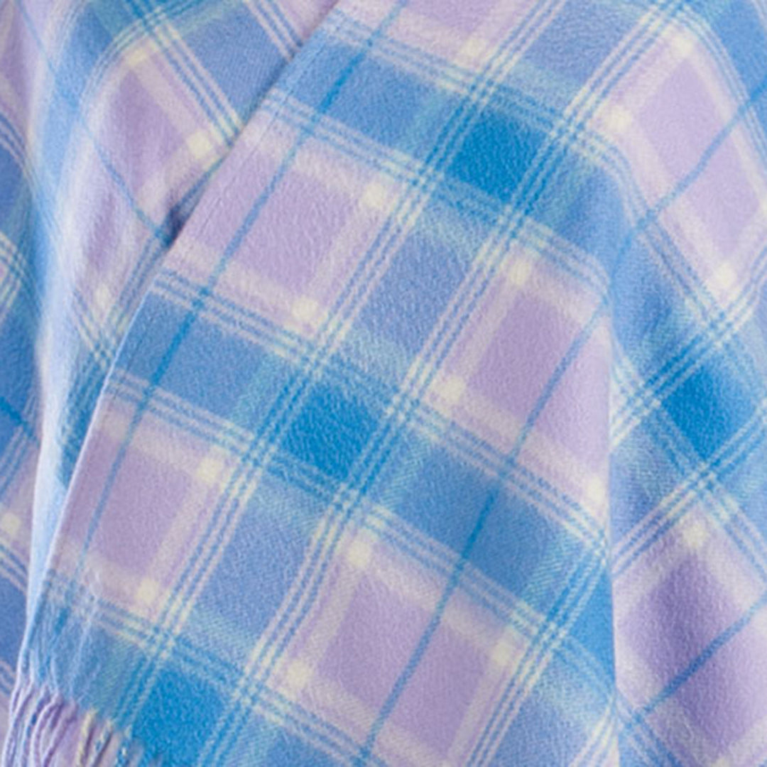 Dunedin Cashmere Mini Cape  Borwick/Lilac Blue