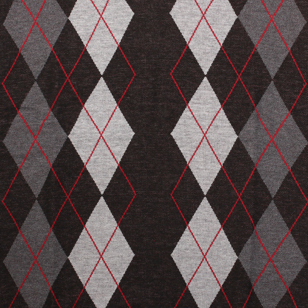 Men's Argyle Ballantrae Jumper  Black