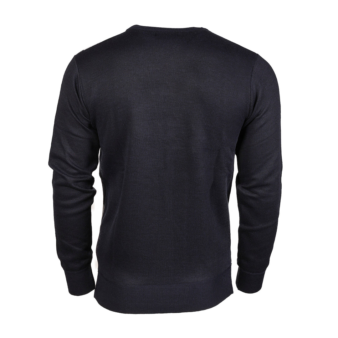Men's Argyle Ballantrae Jumper  Navy