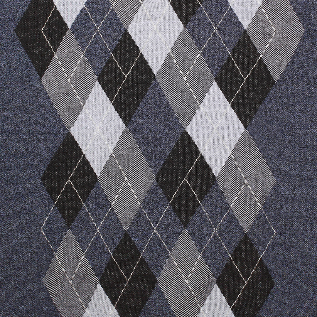 Men's Argyle Ballantrae Jumper  Navy Melange