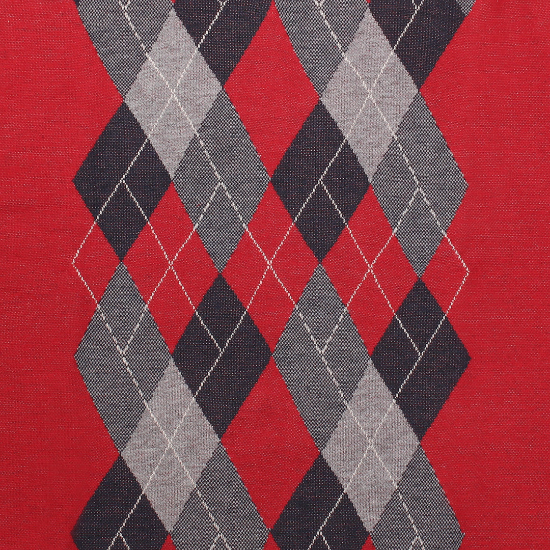 Men's Argyle Ballantrae Jumper Half Zip  Red