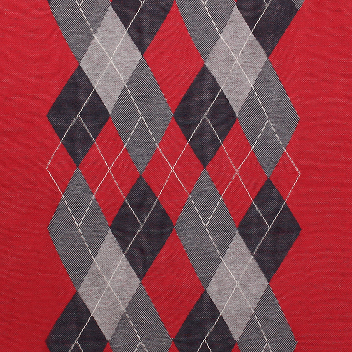 Men's Argyle Ballantrae Jumper Half Zip  Red