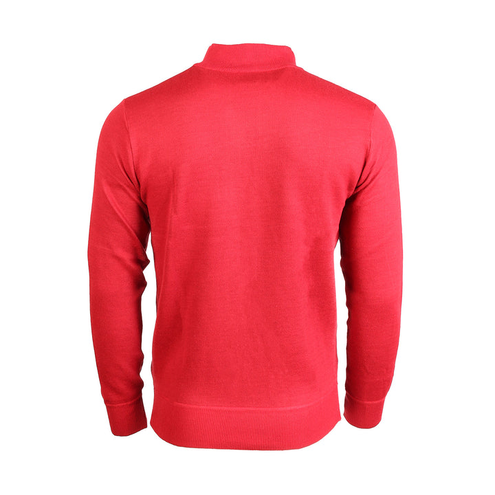 Men's Argyle Ballantrae Jumper Half Zip  Red