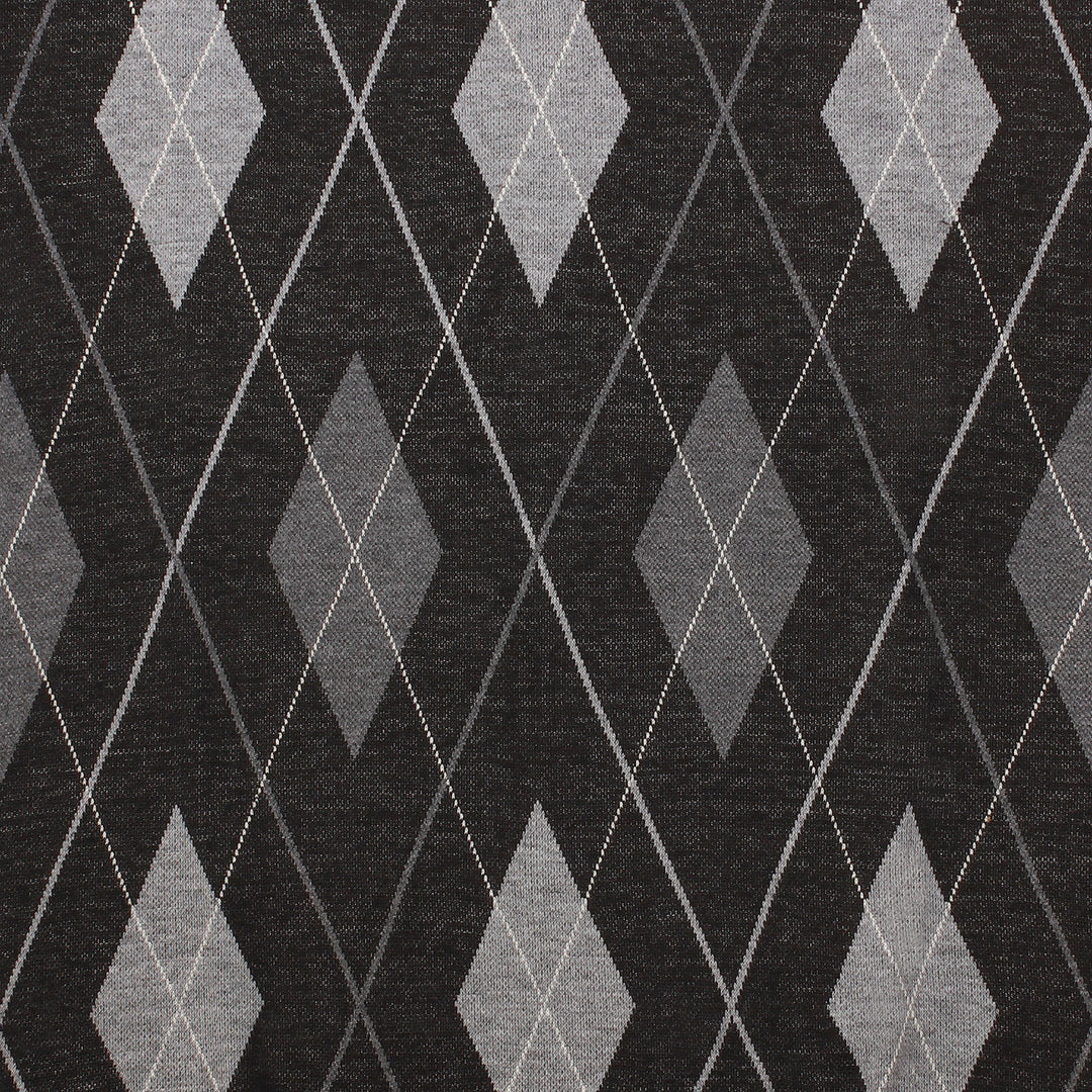 Men's Argyle Ballantrae Jumper Half Zip  Black