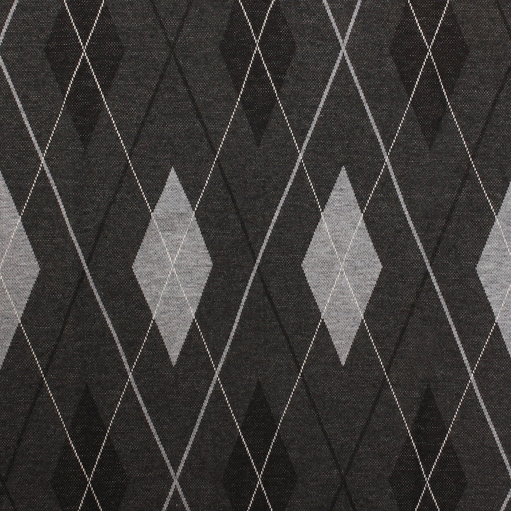 Men's Argyle Ballantrae Jumper Half Zip  Charcoal