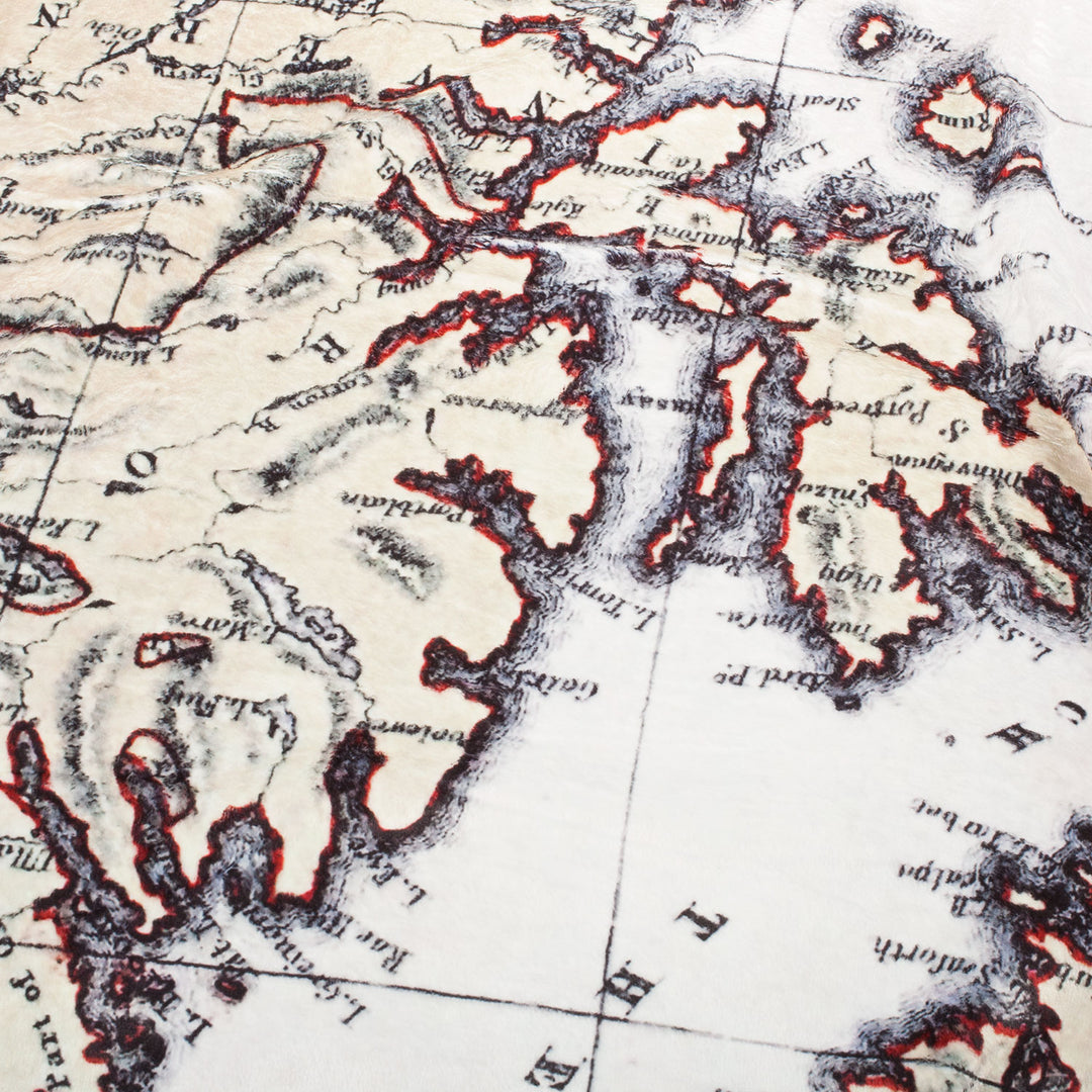 Scotland Map Print Blanket  Map