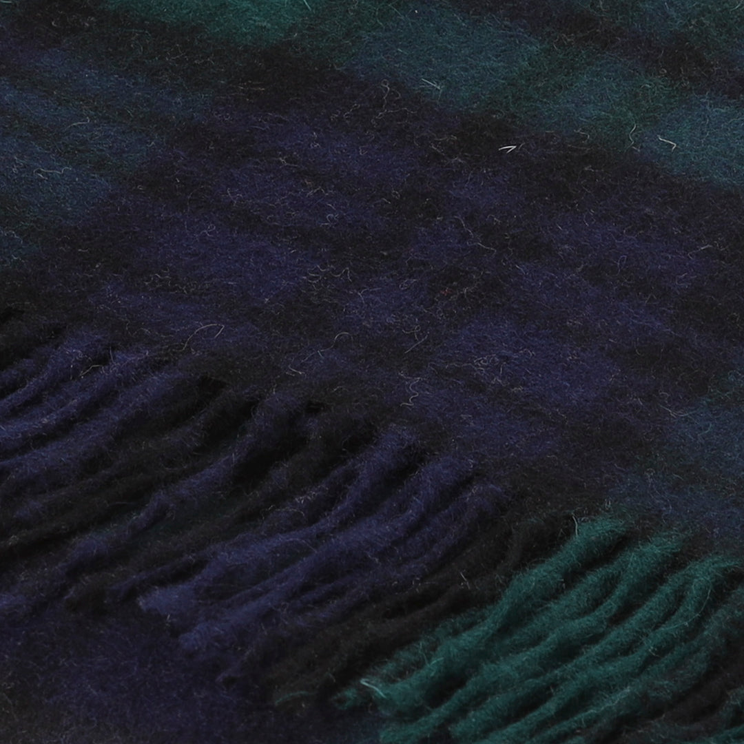 Hos 100% Lambswool Wide Scarf Black Watch
